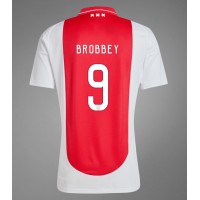 Ajax Brian Brobbey #9 Domáci futbalový dres 2024-25 Krátky Rukáv